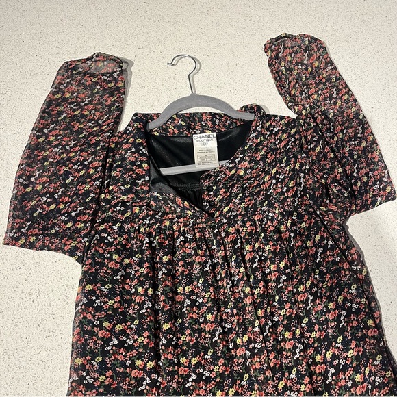 Chanel 90's Vintage Floral Dress - Picture 9 of 16